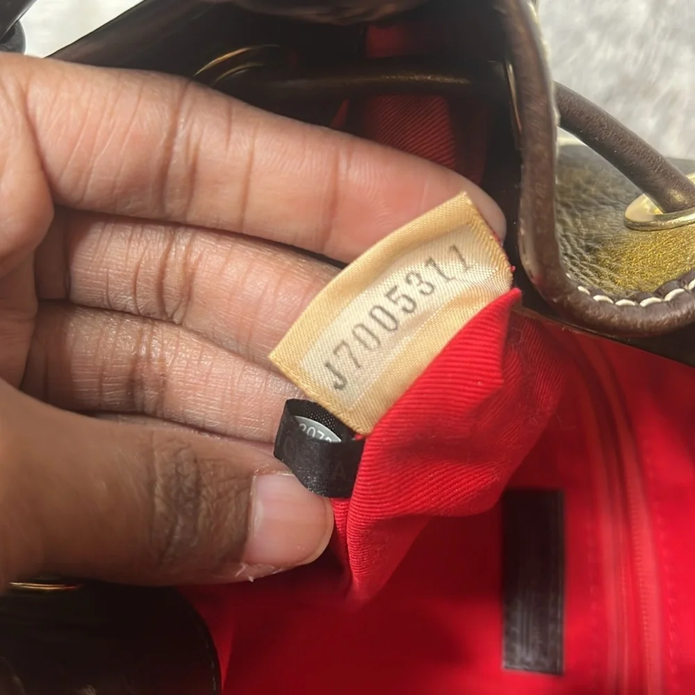 Dooney & Bourke Leather Bucket Giraffe Print Shoulder bag